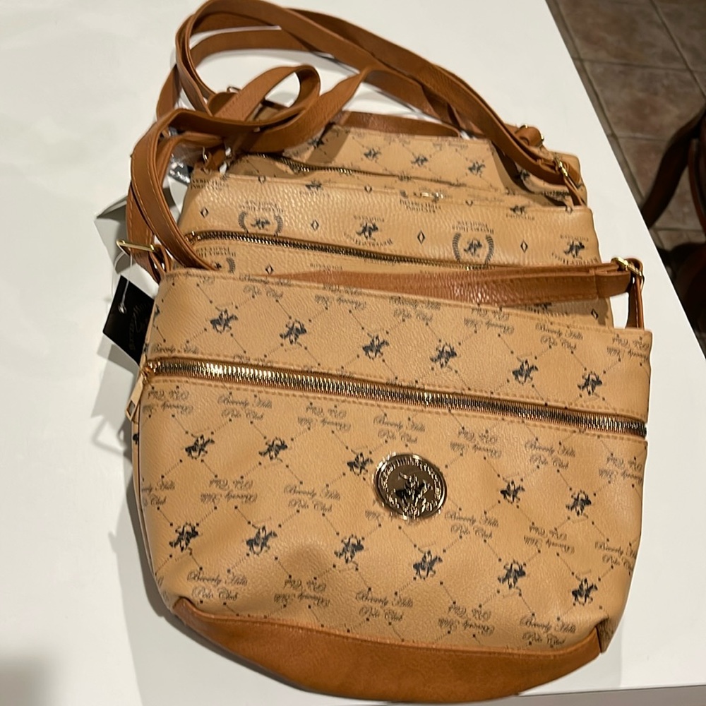 Tan crossbody/shoulder bag. I have 3. sold separately. Compartment in & out